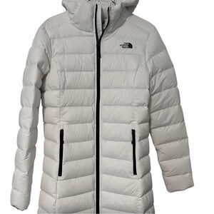 The North Face Long White Down Puffer Jacket 700 Down